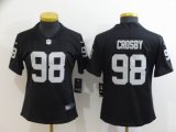 Women Oakland Raiders #98 Maxx Crosby Nike black Color Rush Limited Jersey