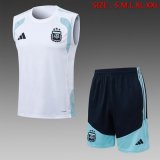 2026-2027 Argentina team white navy soccer vest uniforms D26003