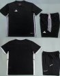 Custom Adidas black soccer jerseys