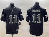 Philadelphia Eagles #11 Carson A.J. Brown black fashion Color Rush Limited Jersey-BD
