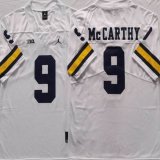 Michigan Wolverines #9 J.J. McCarthy White College NCAA Jersey