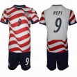 2026 World Cup United States team #9 PEPI white red black soccer jerseys home 2026 World Cup United States team #9 PEPI white red black soccer jerseys home