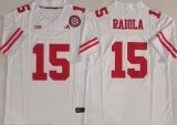Nebraska Huskers #15 Dylan Raiola white college football jerseys