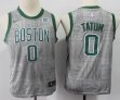 Youth Nike Boston Celtics #0 Jayson Tatum gray basketball jerseys-S8