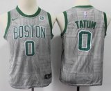 Youth Nike Boston Celtics #0 Jayson Tatum gray basketball jerseys-S8