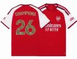 2026-2027 Arsenal club thailand version #26 CHAMPIONS red white soccer jerseys home