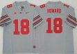 Ohio State Buckeyes #18 Will Howard gray college football jerseys-PNS
