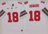 Ohio State Buckeyes #18 Will Howard white college football jerseys-PNS