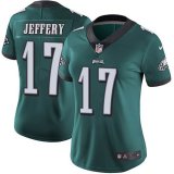 Women nike Philadelphia Eagles #17 Alshon Jeffery green Color Rush Limited Jersey