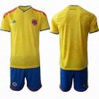2026 World Cup Colombia team yellow blue soccer uniforms home