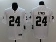 Nike Oakland Raiders #24 Marshawn Lynch white Color Rush Limited Jersey