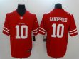 49ers #10 Jimmy Garoppolo nike red Color Rush Limited Jersey