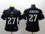 Women Nike Philadelphia Eagles #27 Malcolm Jenkins black Color Rush Limited Jersey