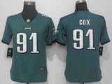 Women Nike Philadelphia Eagles #91 Fletcher Cox green Color Rush Limited Jersey