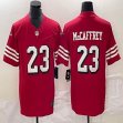 Nike San Francisco 49ers #23 Christian McCaffrey red Color Rush Limited Jersey-BD