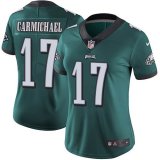 Women nike Philadelphia Eagles #17 Garmichael green Color Rush Limited Jersey