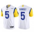 Youth Nike Rams #5 Jalen Ramsey white Color Rush Limited Jersey