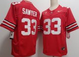 Ohio State Buckeyes #33 Jack Sawyer red college football jersey-XST