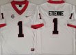 Georgia Bulldogs #1 Etienne white college football jerseys