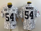 Youth San Francisco 49ers 54# Fred Warner Nike Arctic Camo 2024 Salute to Service Limited Jersey -BD