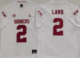 Oklahoma Sooners #2 CeeDee Lamb white college football jerseys-PNS