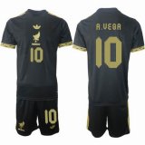 2025-2026 Mexico team #10 A.VEGA Black and Gold soccer jerseys
