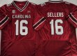 South Carolina Gamecock #16 LaNorris Sellers red college football jerseys