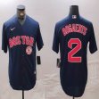 Nike Boston Red Sox #2 Xander Bogaerts dark blue majestic baseball Jersey-BD 01