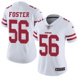 Women 49ers #56 Reuben Foster nike white Color Rush Limited Jersey