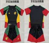 2026-2027 Jamaica team black yellow red soccer training uniform