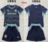 2026-2027 Marseille club navy kids soccer jerseys away