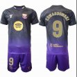 2026-2027 Barcelona club #9 LEWANDOWSKI purple black soccer jerseys away