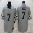 Dallas Cowboys #7 Trevon Diggs gray Nike Color Rush Limited Jersey Inverted version