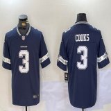 Dallas Cowboys #3 Brandin Cooks blue Nike Color Rush Limited Jersey