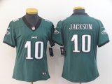Women Nike Philadelphia Eagles #10 DeSean Jackson green Color Rush Limited Jerseys