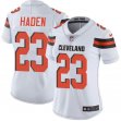 Women Browns #23 Joe Haden white Nike Color Rush Limited Jerseys