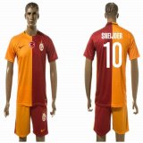 2015-2016 Galatasaray club SNEIJDER #10 red yellow soccer jersey home