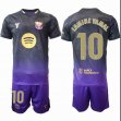 2026-2027 Barcelona club #10 LAMINE YAMAL purple black soccer jerseys away
