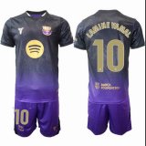 2026-2027 Barcelona club #10 LAMINE YAMAL purple black soccer jerseys away