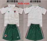 2026-2027 Wales club white green kids soccer jerseys away