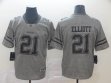Nike Dallas Cowboys #21 Ezekiel Elliott Hemp gray Color Rush Limited Jersey