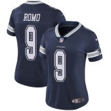 Women Dallas Cowboys #9 Tony Romo Nike blue Color Rush Limited Jersey