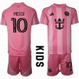 2025-2026 Club Internacional de Fútbol Miami #10 Messi pink kid soccer jerseys home