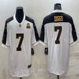 Nike Dallas Cowboys #7 Trevon Diggs white black Color Rush Limited Jersey