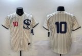 Chicago White Sox #10 Yoan Moncada white fashion mlb Jersey 01
