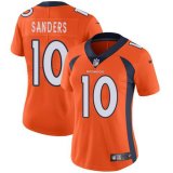 Women Denver Broncos #10 Emmanuel Sanders Nike orange Color Rush Limited Jerseys