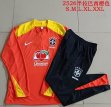 2025-2026 Brazil team orange black soccer uniforms with Long Trousers B25119