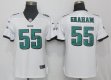 Women NEW Nike Philadelphia Eagles 55 Graham White Color Rush Limited Jersey