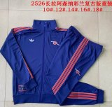 2025-2026 Arsenal club blue kid throwback soccer Jackets with Long Trousers E2513