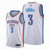 Youth Oklahoma City Thunder #3 Josh Giddey White Replica NBA Jersey Hot-press font